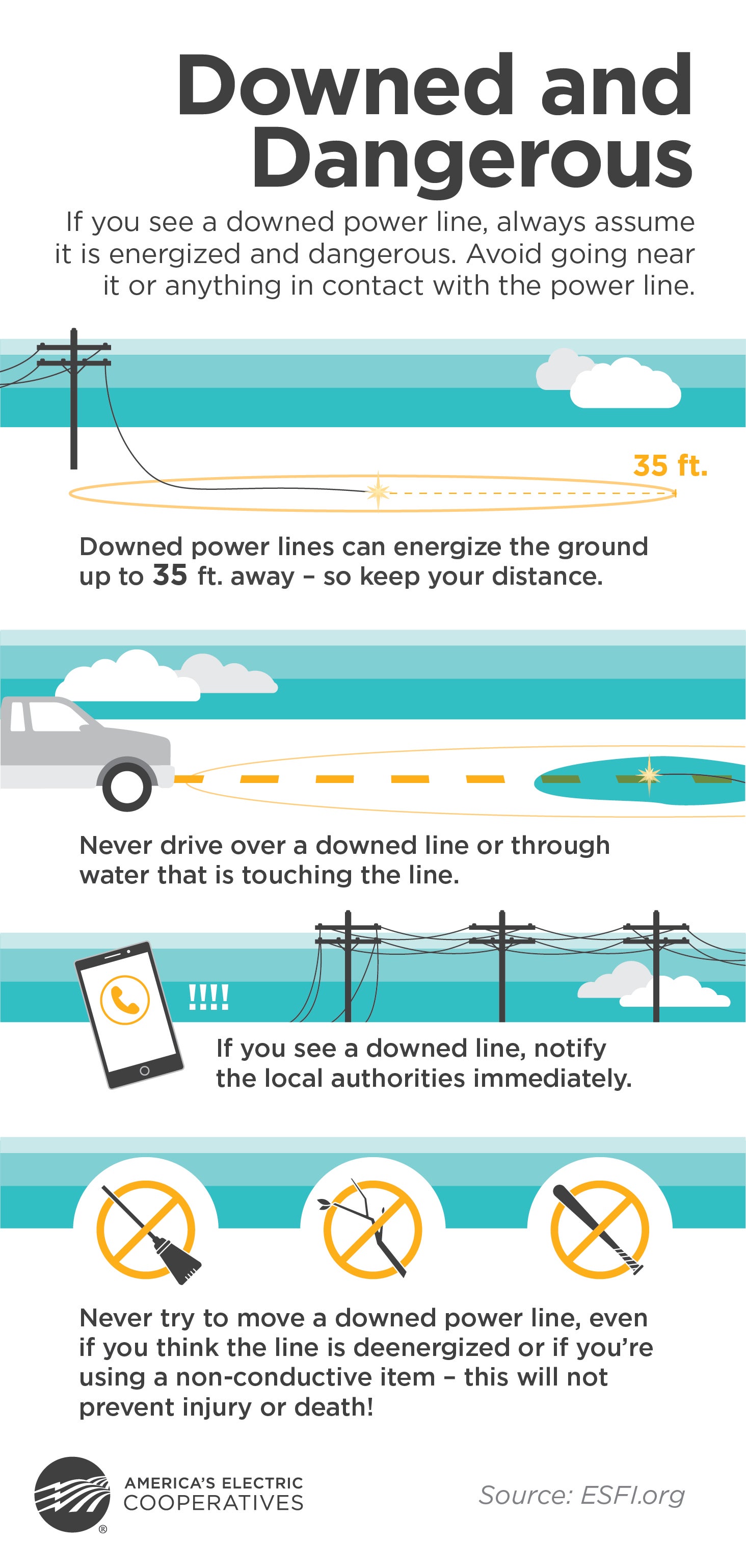 Downed line